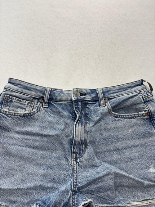American Eagle Womens 8 Blue Denim Cut Off Raw Hem Shorts AEM120605U9A