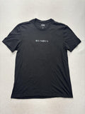 Mentality Shirt Mens Large Black Samurai Skull Graphic Tee Kanji Motto Back