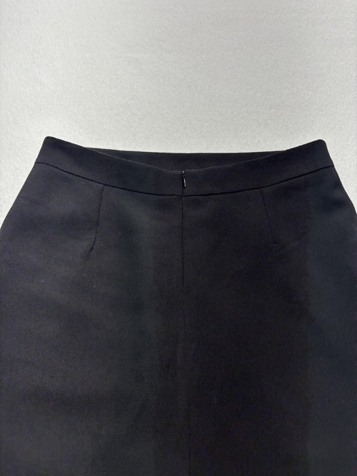 Blum & Co Skirt Womens 8 Red Plaid Black Colorblock Knee Length Pencil Work