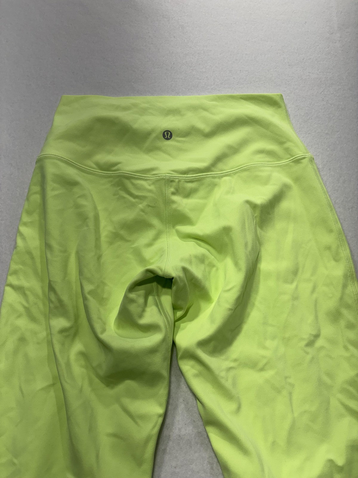 Lululemon Leggings Womens 8 Yellow High Rise Ankle Stretch Yoga Athletic Pants