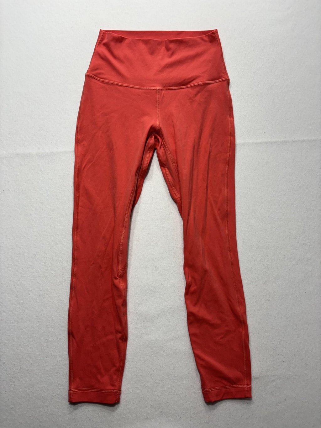 Lululemon Leggings Womens XS Red High Rise 26" Inseam Ankle Yoga Stretch Active