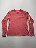 Columbia PFG Omni-Shade Shirt Mens Medium Pink Long Sleeve Fishing Lightweight