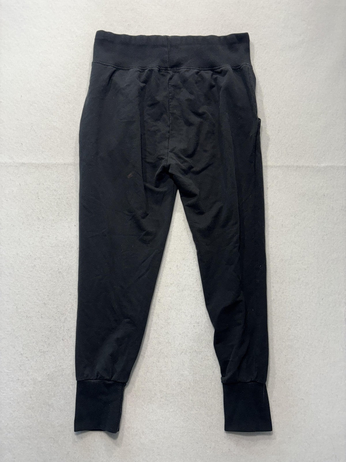 Ambiance Jogger Pants Womens L Black Knit Elastic Waist Tapered Lounge Casual
