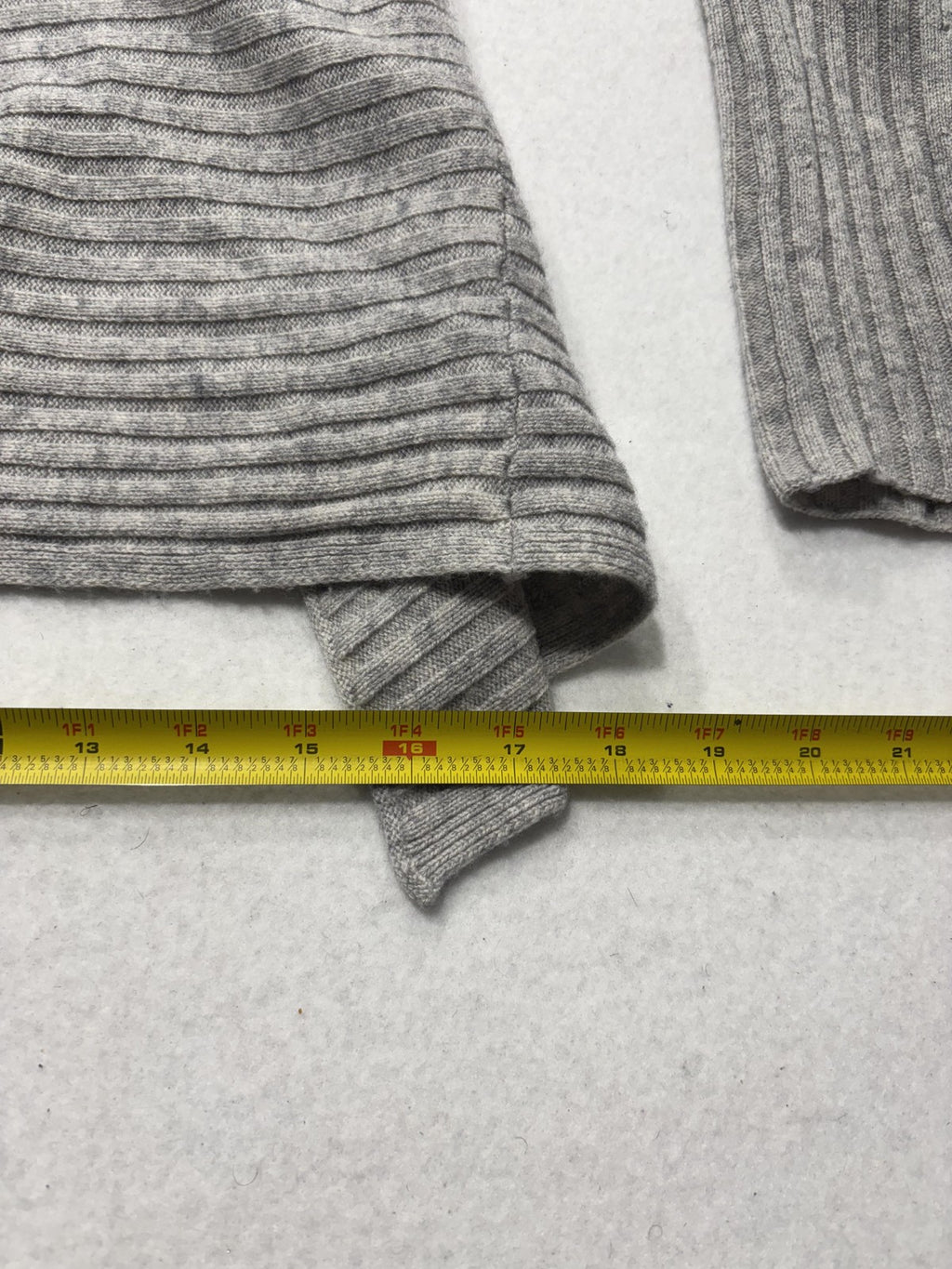 Vince Sweater Womens XS Gray Cashmere Boat Neck Belted Dolman Knit Pullover