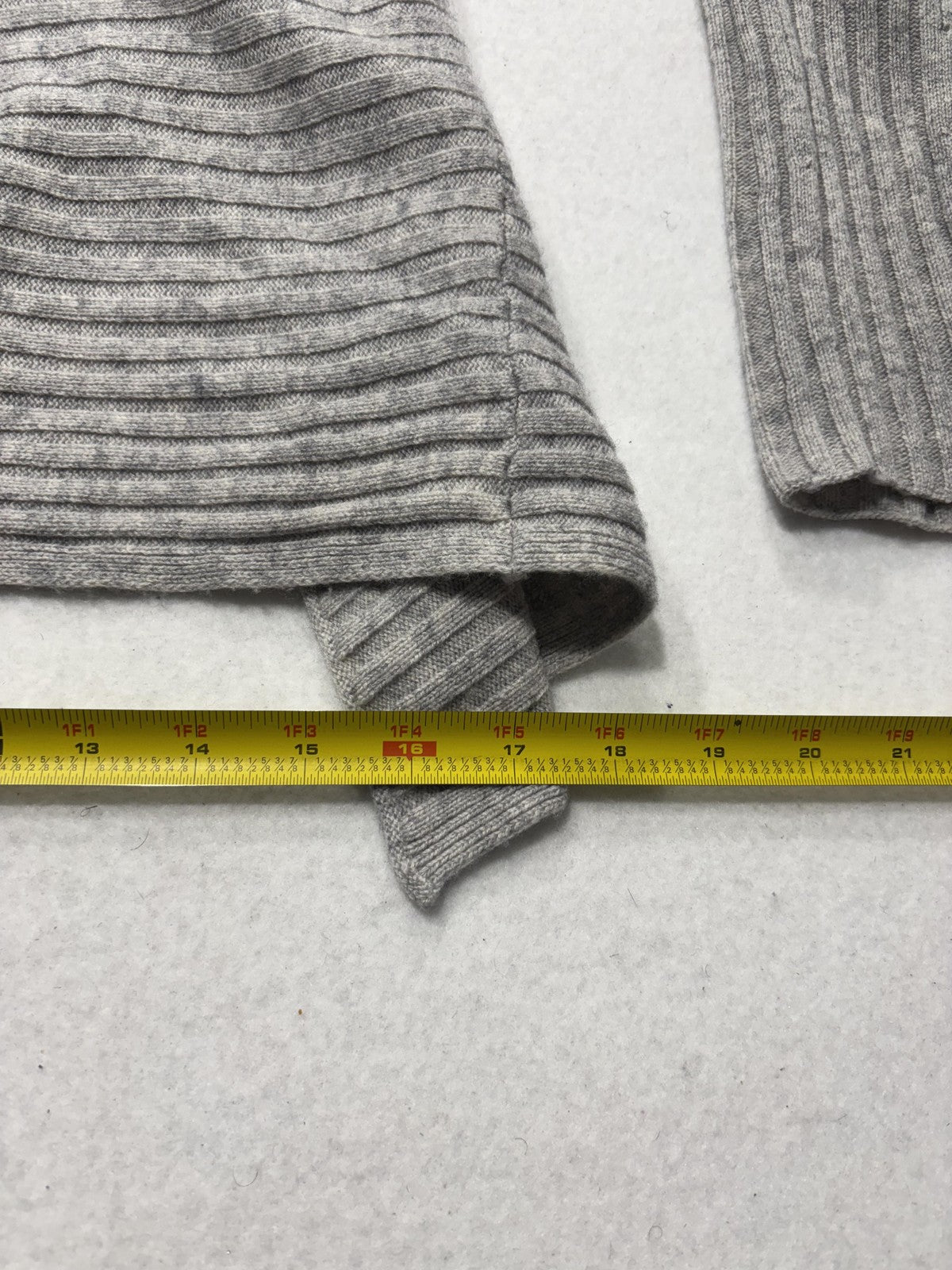 Vince Sweater Womens XS Gray Cashmere Boat Neck Belted Dolman Knit Pullover
