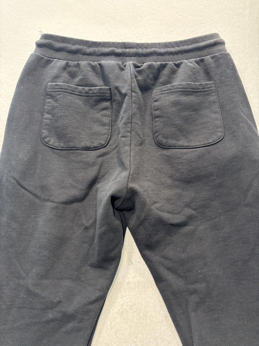 Civil Regime Mens Large Black Fleece Flare Leg Sweatpants Embroidered Dragon