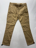 PacSun Cargo Pants Mens 34x32 Beige Slim Tapered Elastic Waist Jogger 133BT107