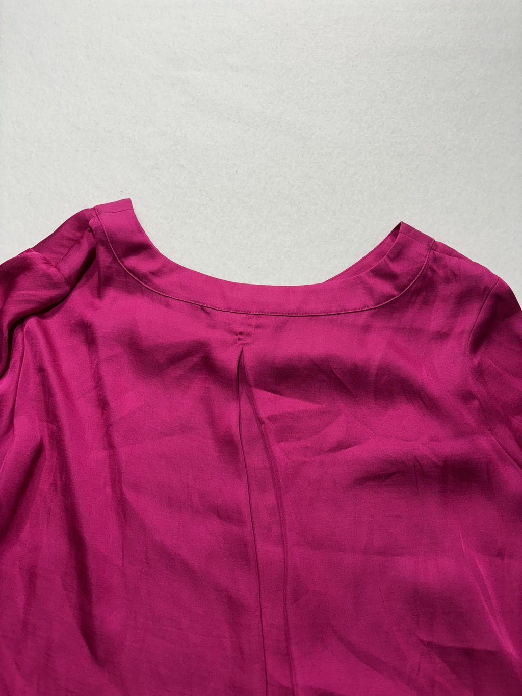 Banana Republic Top Womens S Pink Long Sleeve Scoop Neck Office Blouse