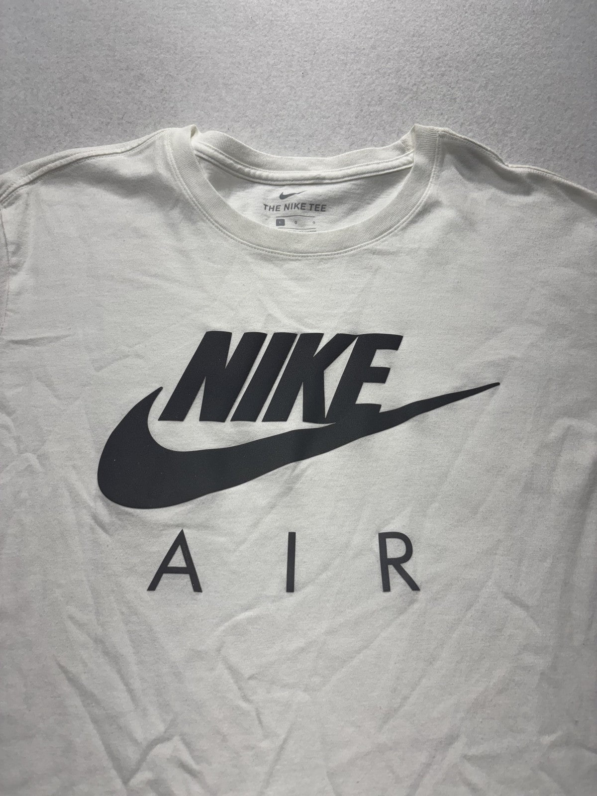Nike Shirt Mens Large White Nike Air Big Logo Graphic Tee Short Sleeve Swoosh
