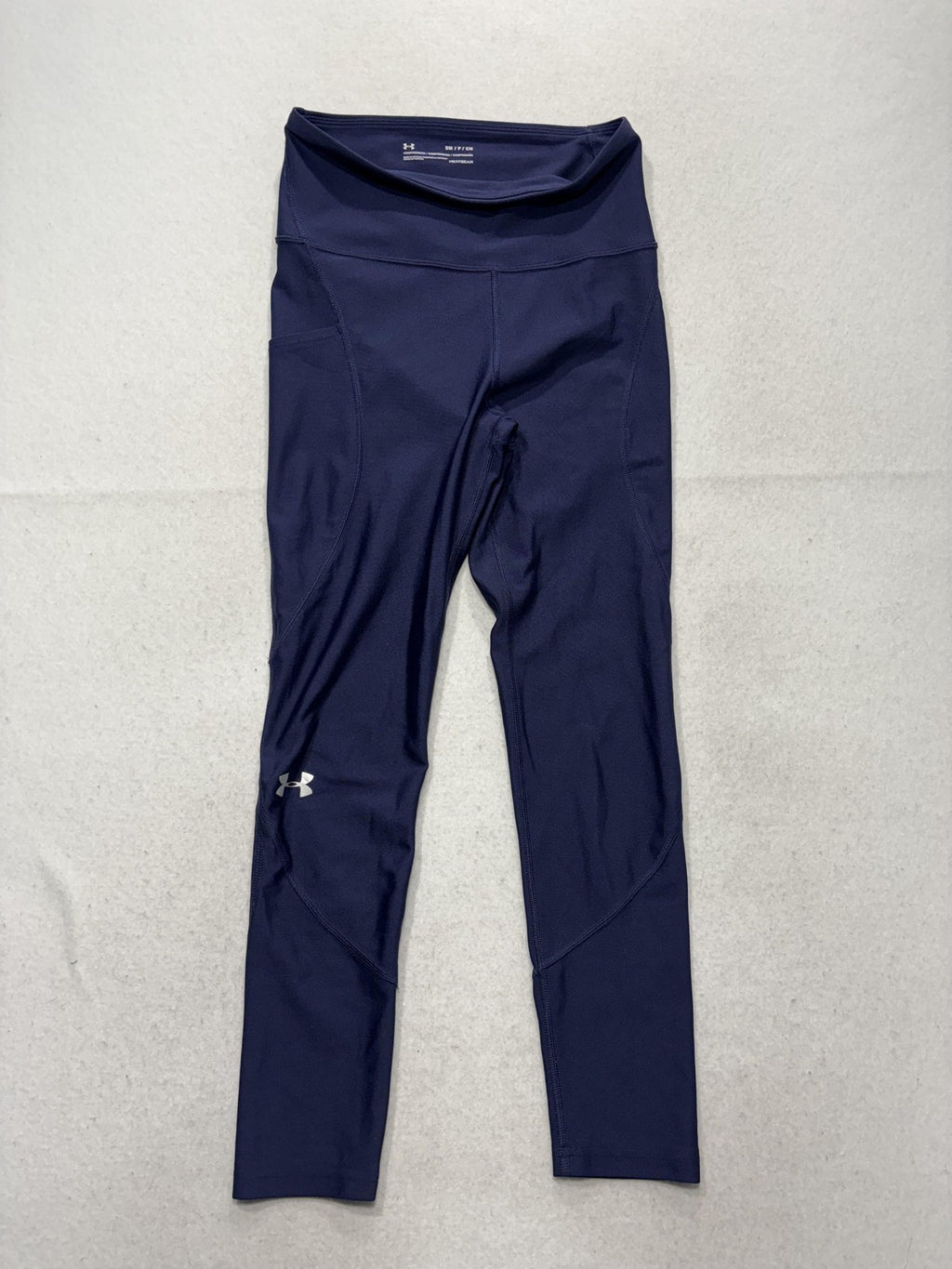 Under Armour Leggings Womens Small Blue High Rise Compression Ankle HeatGear