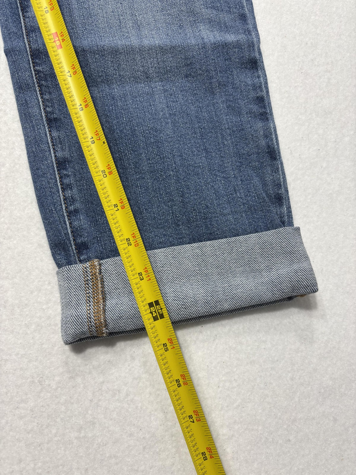 J. Jill Denim Jeans Womens 10P Blue Surfside Wash Relaxed Boyfriend Cuffed Ankle