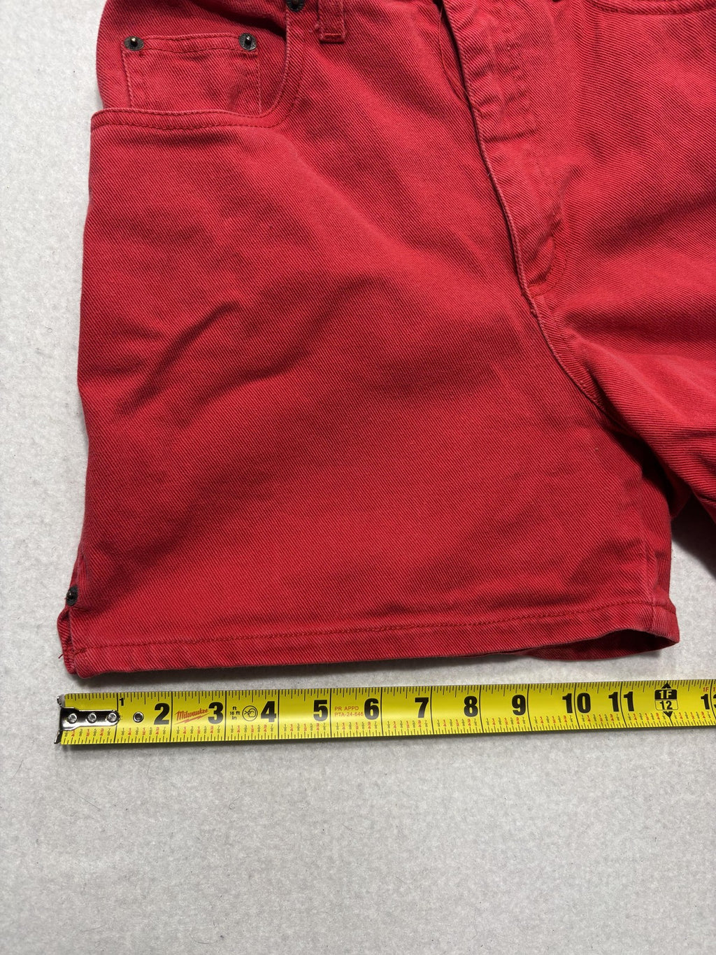 Bill Blass Jeans Shorts Womens 6 Red Denim Mom High Rise 5 Pocket Casual Summer