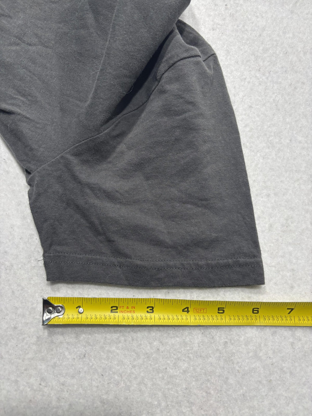 Cotton On Shirt Mens Small Gray Longline Curved Hem Crew Neck Casual Slim Tee