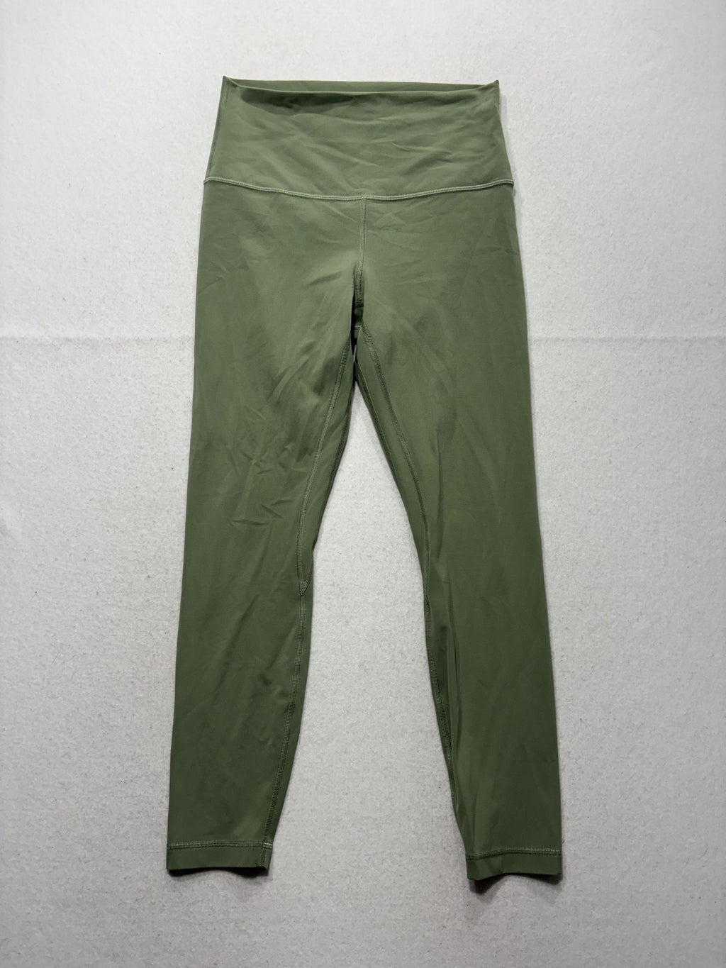 Lululemon Leggings Womens 8 Green High Rise 26" Inseam Ankle Yoga Stretch