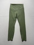 Lululemon Leggings Womens 8 Green High Rise 26" Inseam Ankle Yoga Stretch