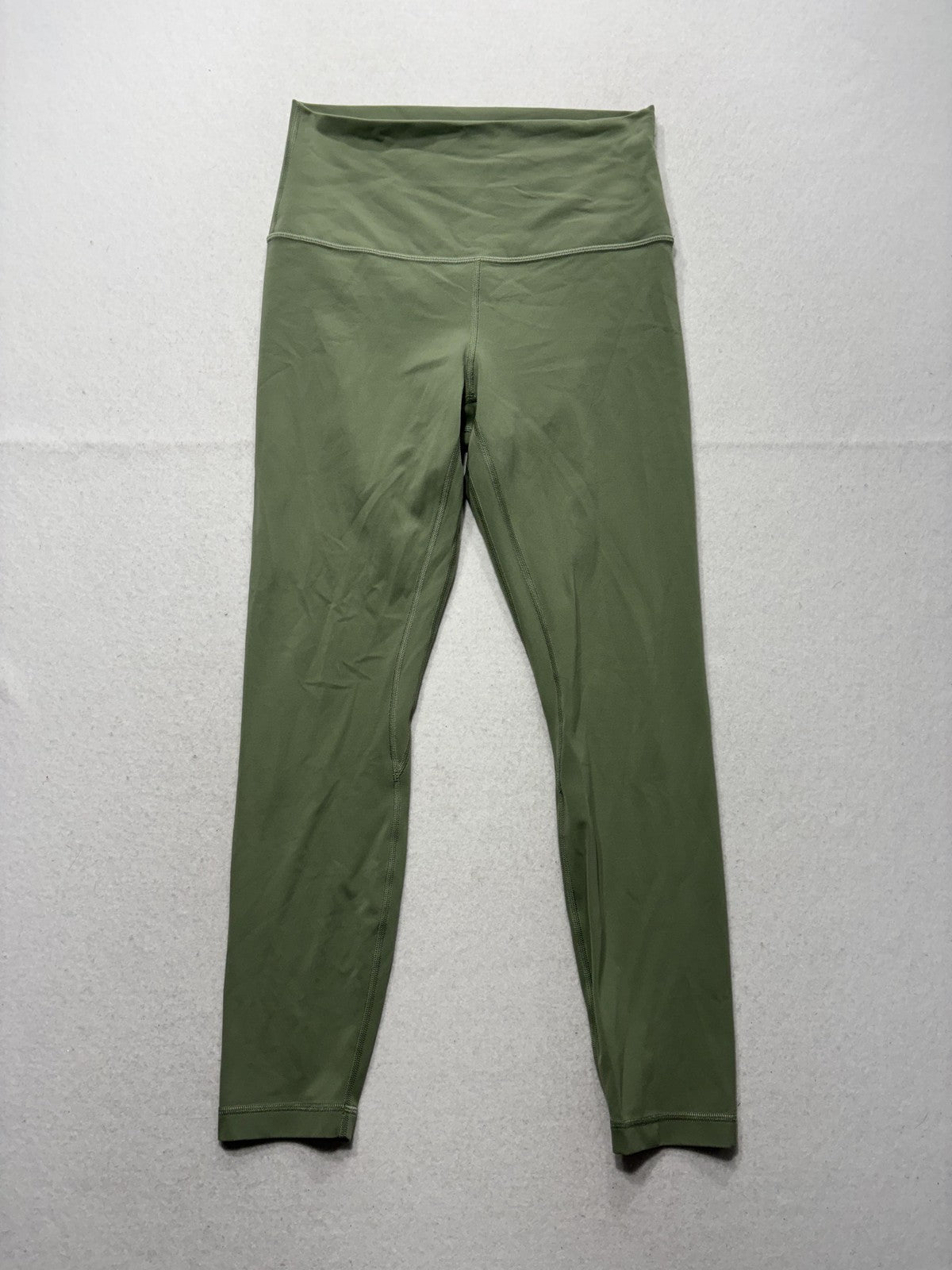 Lululemon Leggings Womens 8 Green High Rise 26" Inseam Ankle Yoga Stretch