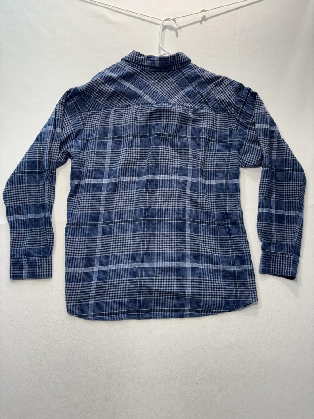 Columbia Shirt Mens Large Blue Plaid Flannel Long Sleeve Button Up Casual