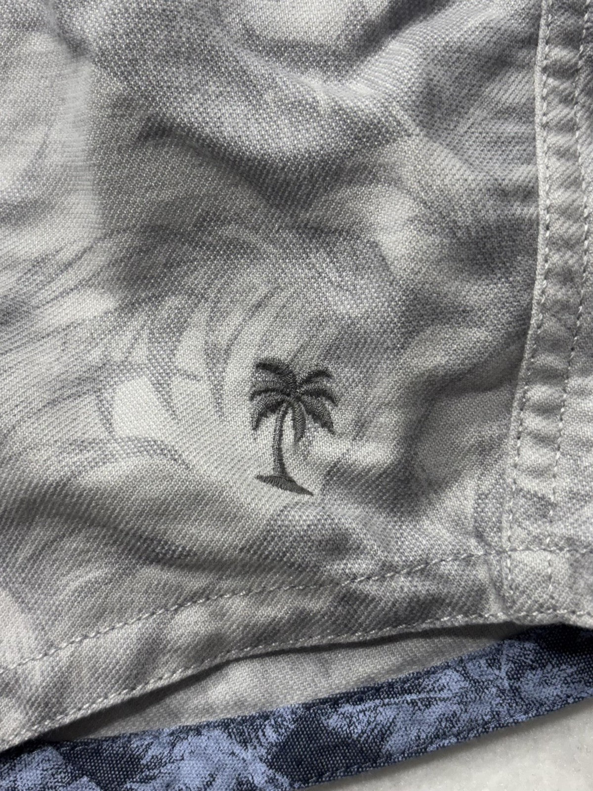 Tommy Bahama Shirt Mens 3XL Gray Canyon Beach Flannel Long Sleeve Button Up