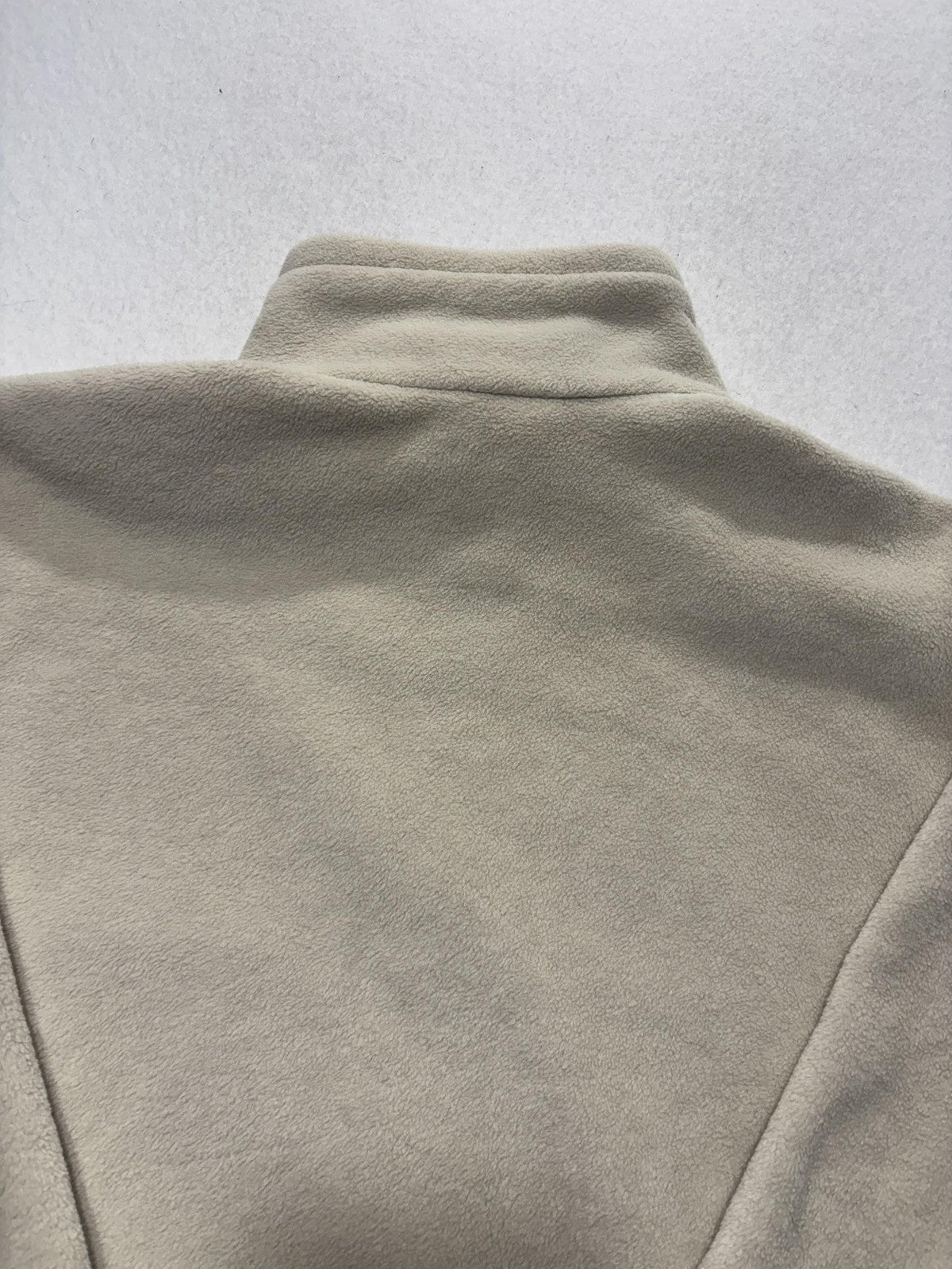 Columbia Crossterra Jacket Mens XL Beige Fleece Full Zip Stand Collar Outdoor