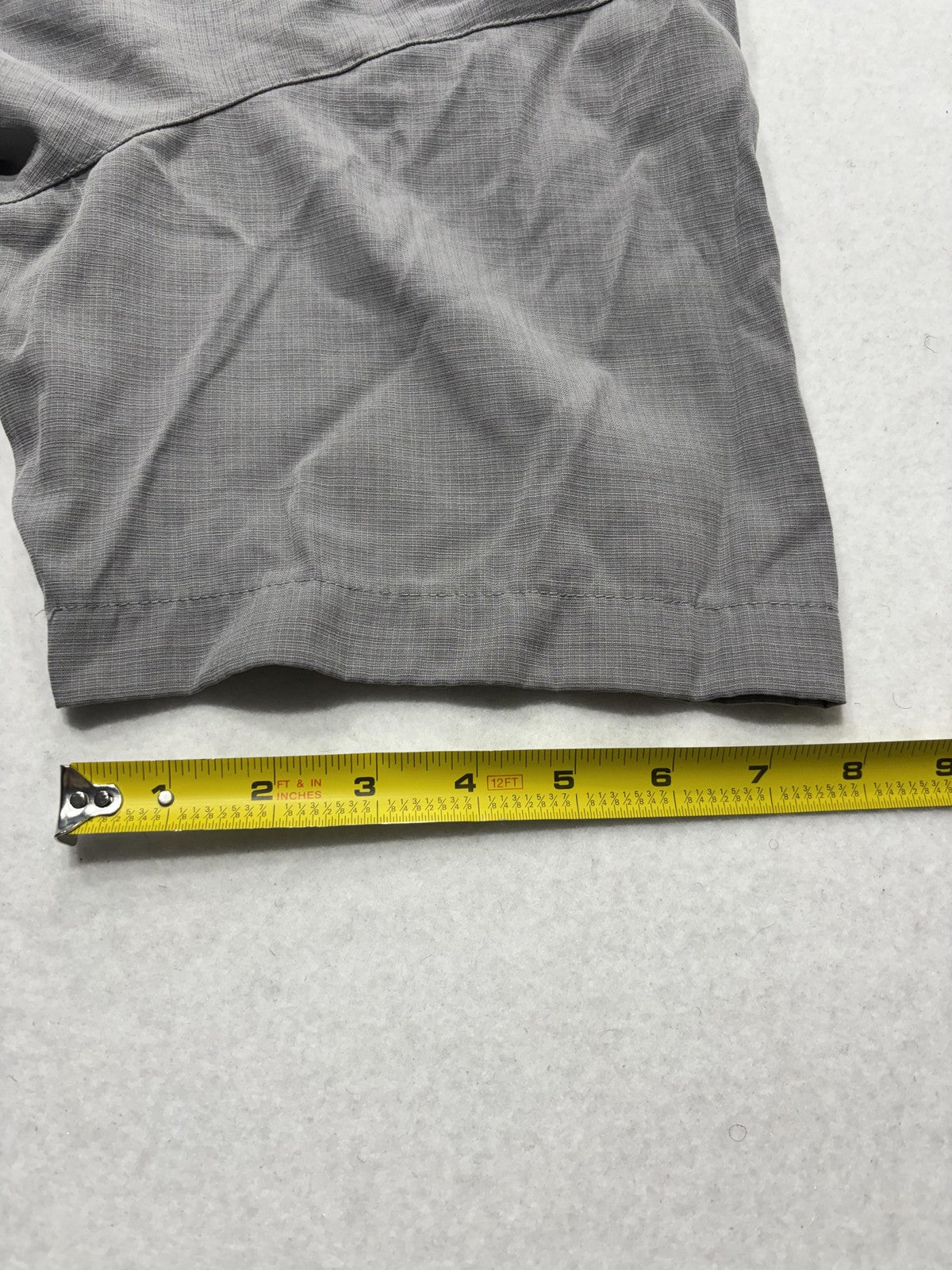 Columbia Shirt Mens XL Gray Check Short Sleeve Button Up Lightweight Casual