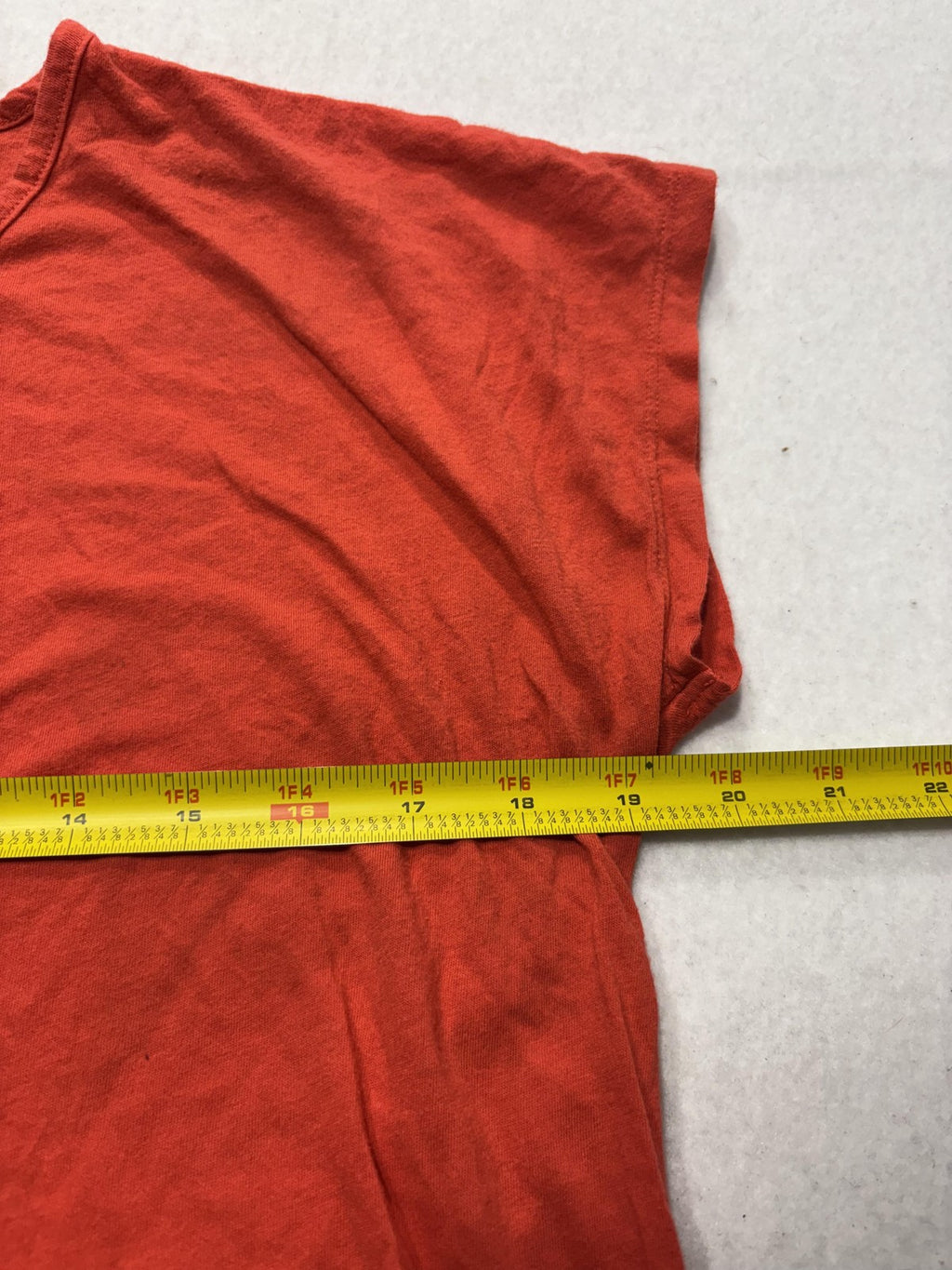Michael Kors Shirt Womens Medium Orange Scoop Neck Dolman MK Logo Studded Tee