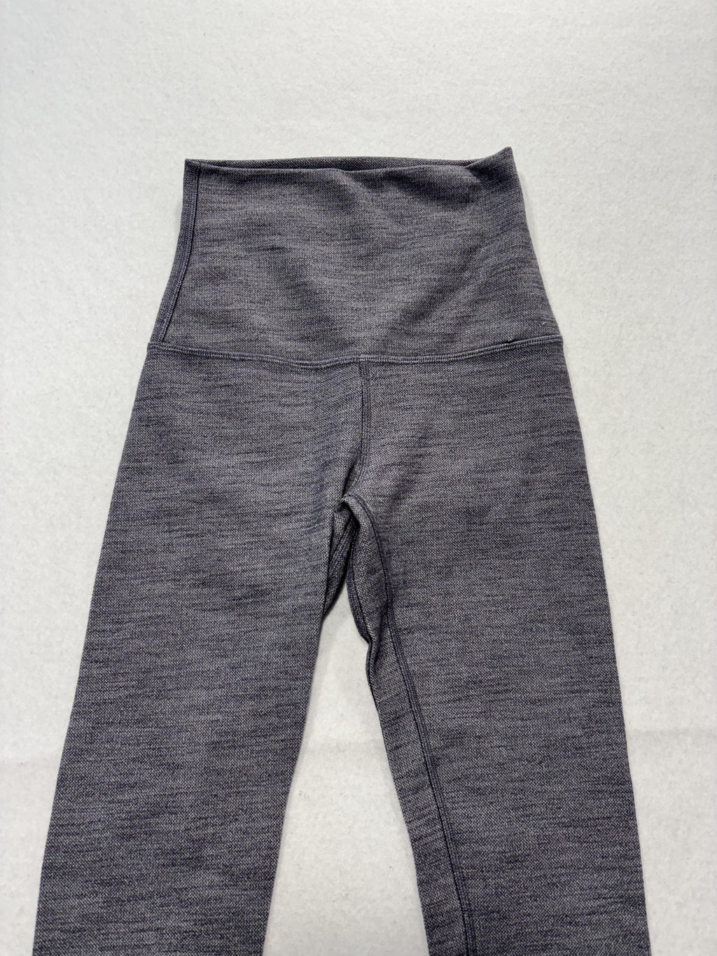 Lululemon Leggings Womens 2 Gray High Rise 25" Inseam Ankle Yoga Stretch Active