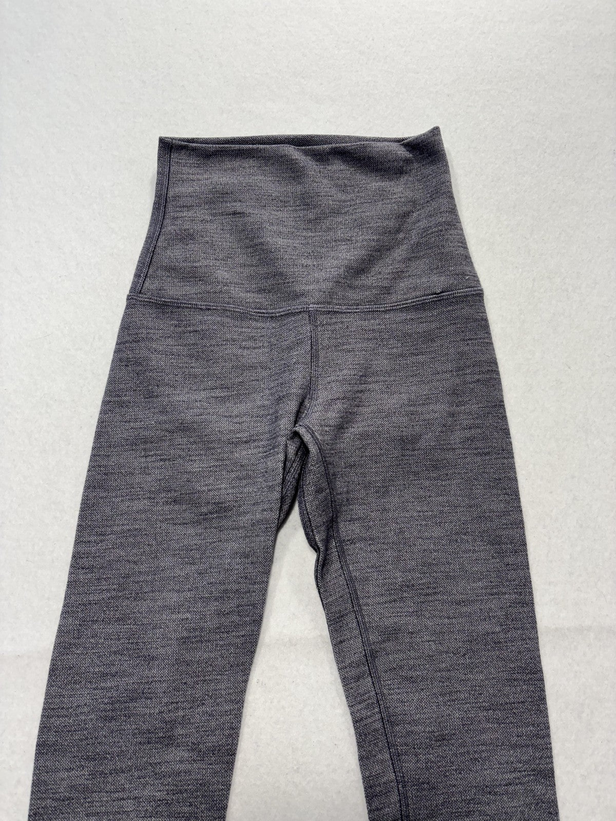 Lululemon Leggings Womens 2 Gray High Rise 25" Inseam Ankle Yoga Stretch Active