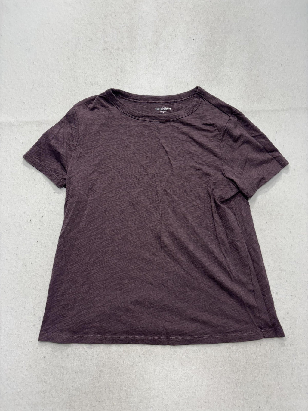 Old Navy Everywear Shirt Womens Small Purple Crew Neck Short Sleeve Tee Casual