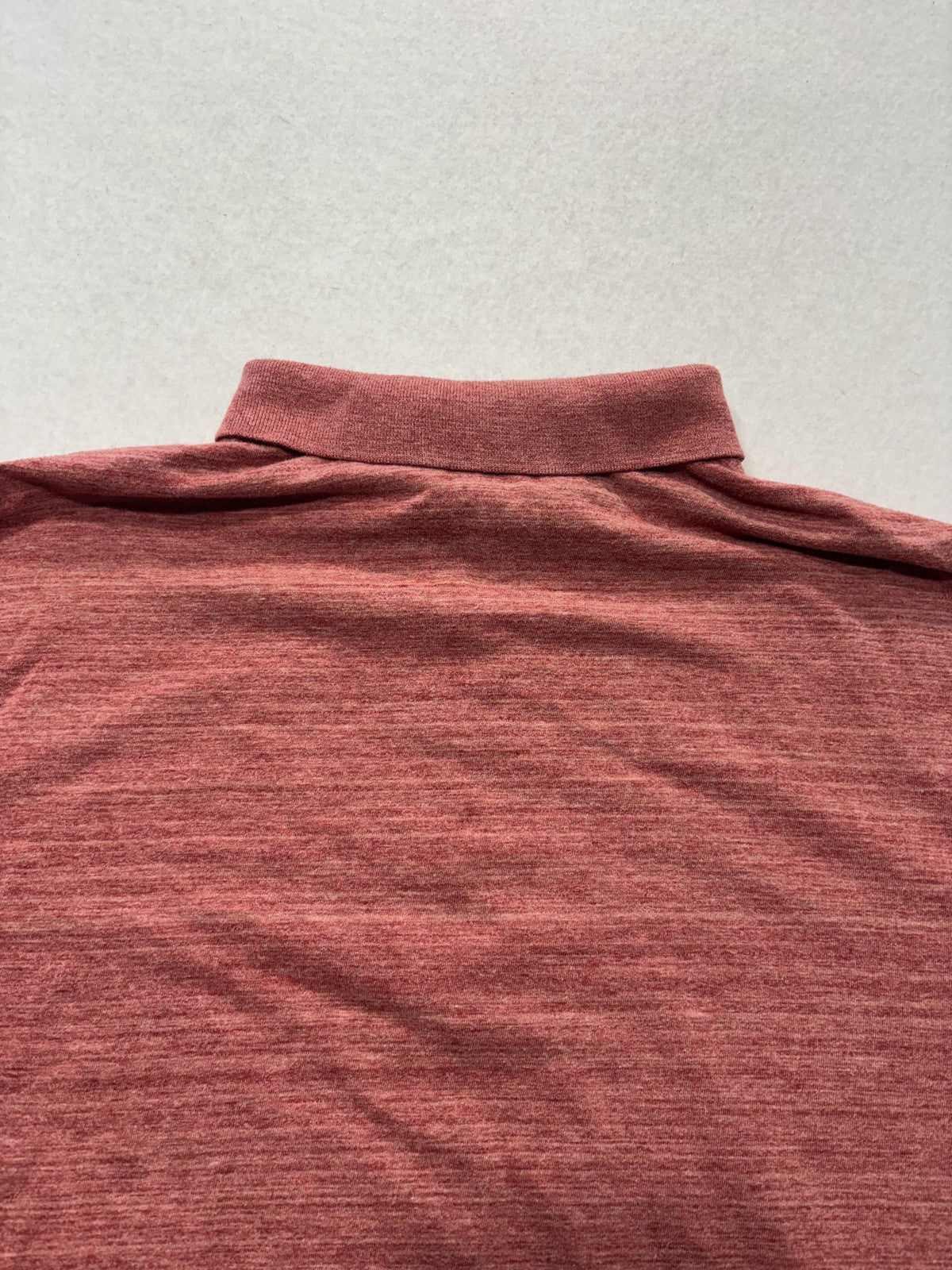 Michael Kors Polo Shirt Mens 2XL Red Heather Short Sleeve Logo Casual Knit