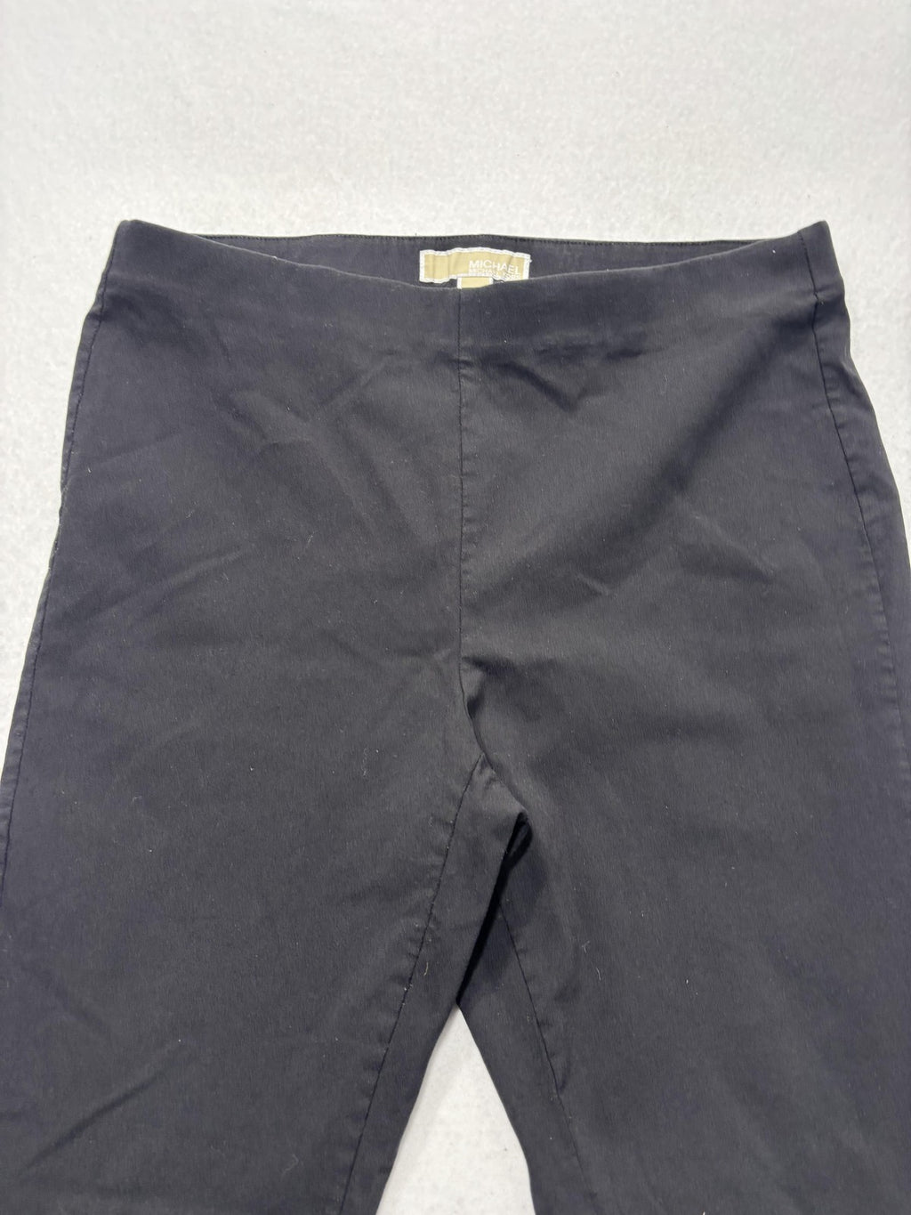MICHAEL Michael Kors Leggings Womens Large Black Pull On Mid Rise Ankle Stretch
