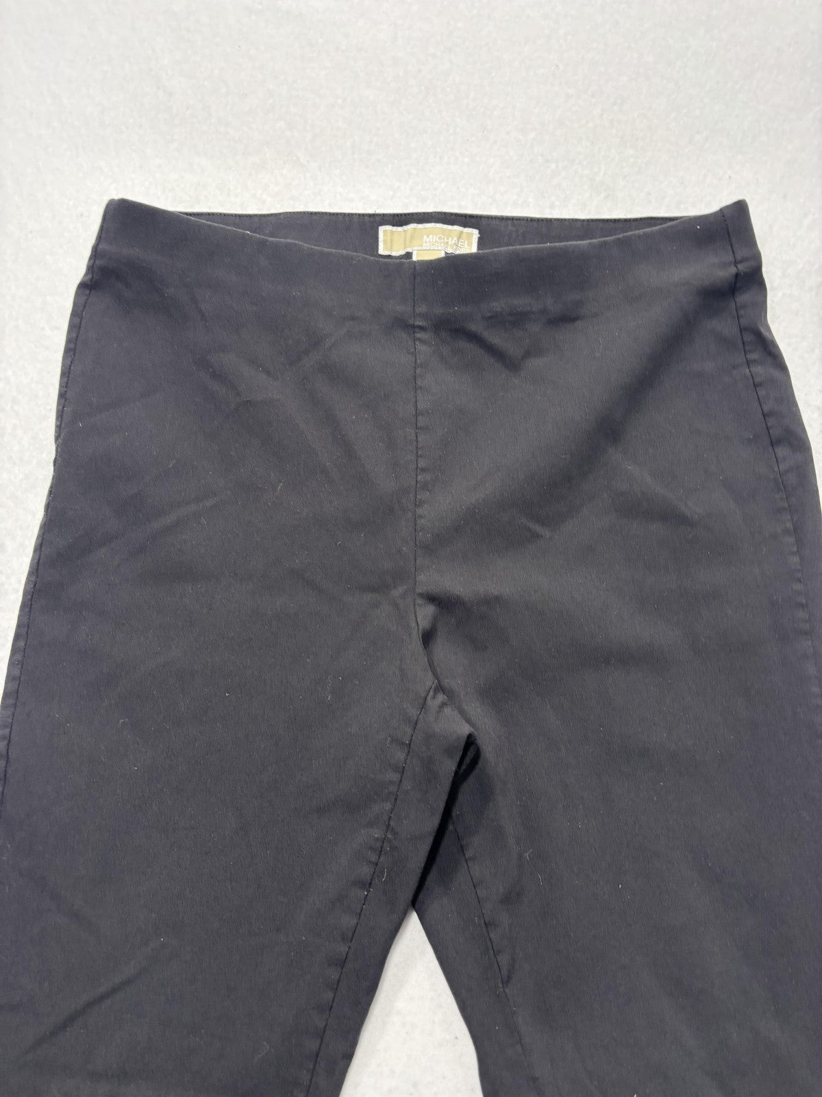 MICHAEL Michael Kors Leggings Womens Large Black Pull On Mid Rise Ankle Stretch