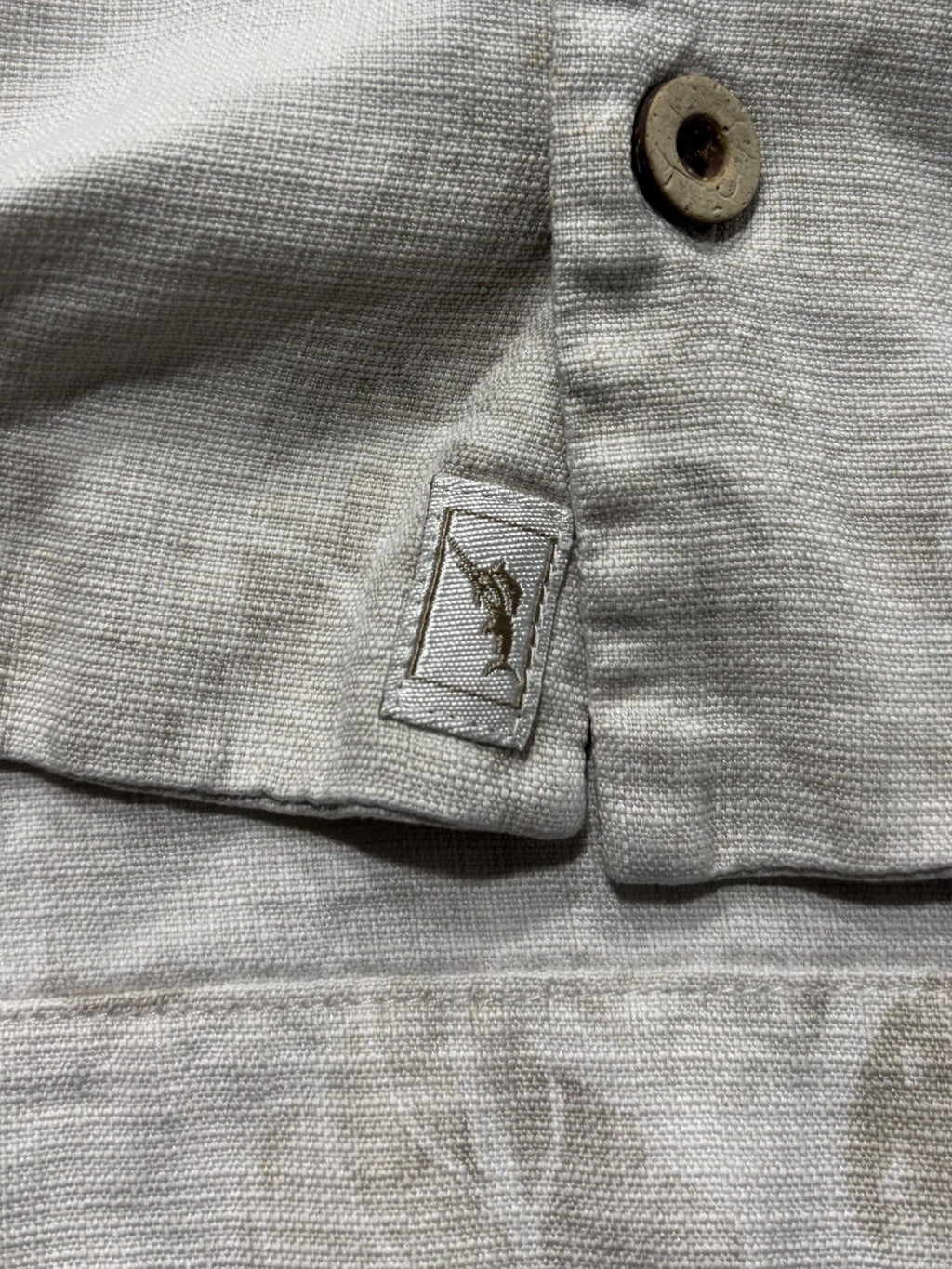 Tommy Bahama Shirt Mens Medium Beige Floral Silk Short Sleeve Button Up Tropical