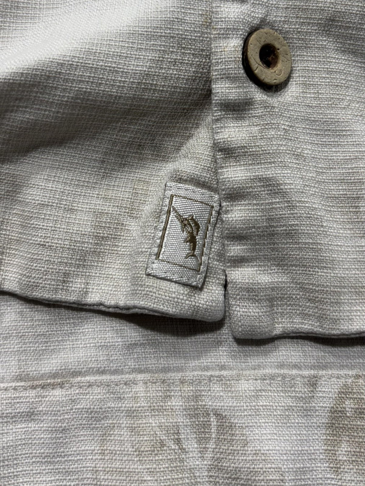 Tommy Bahama Shirt Mens Medium Beige Floral Silk Short Sleeve Button Up Tropical