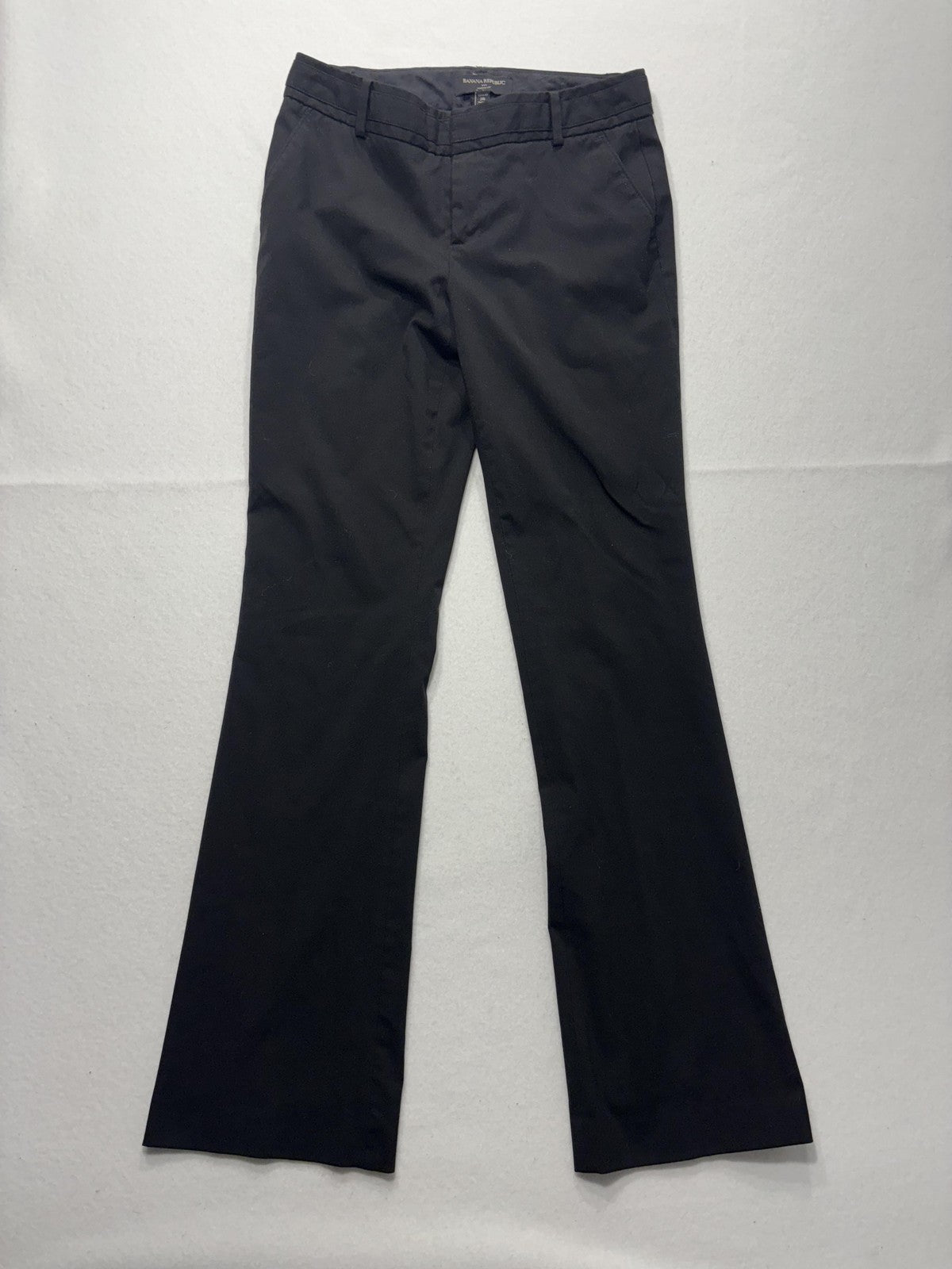 Banana Republic Dress Pants Womens 2R Black Martin Fit Classic Twill Work Career
