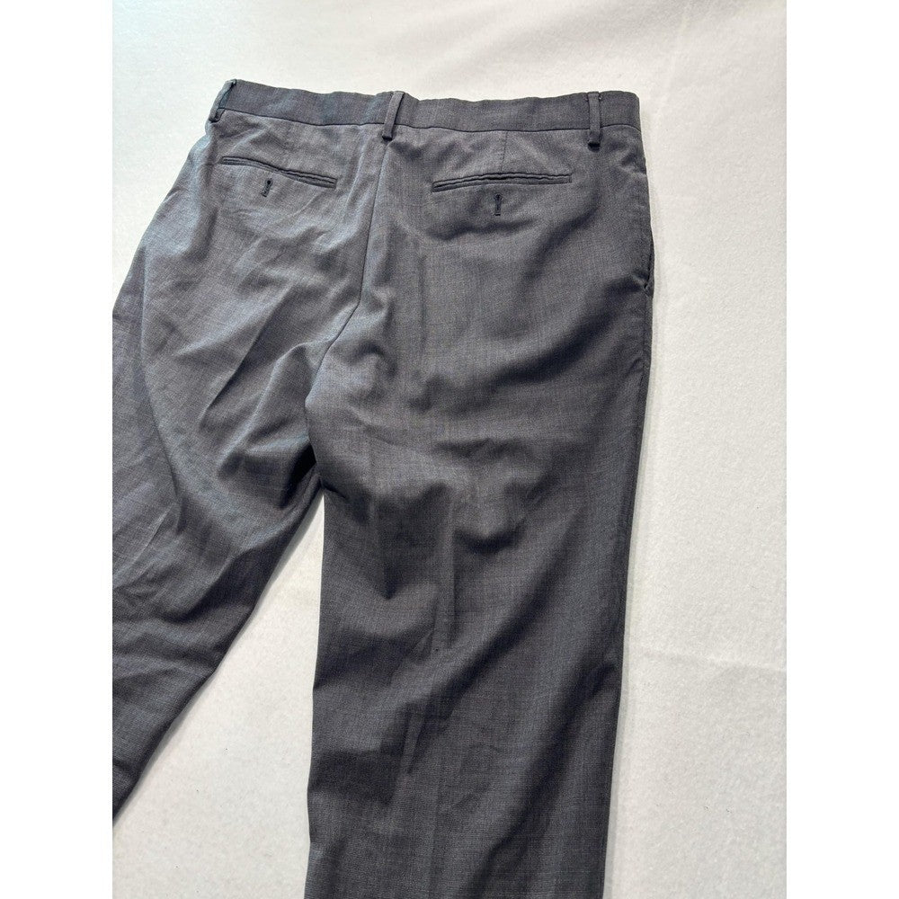 Banana Republic Dress Pants Mens 35x31 Gray Tailored Slim Fit Office Work
