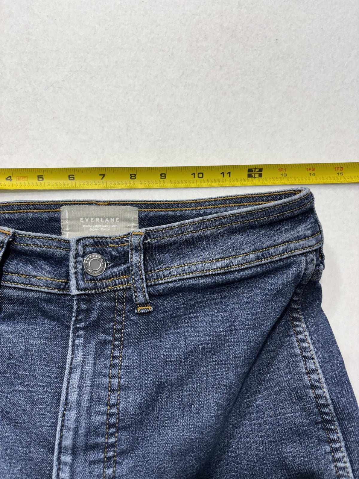 Everlane Way High Skinny Jeans Womens 28 Blue Medium Wash Stretch 28x28.5