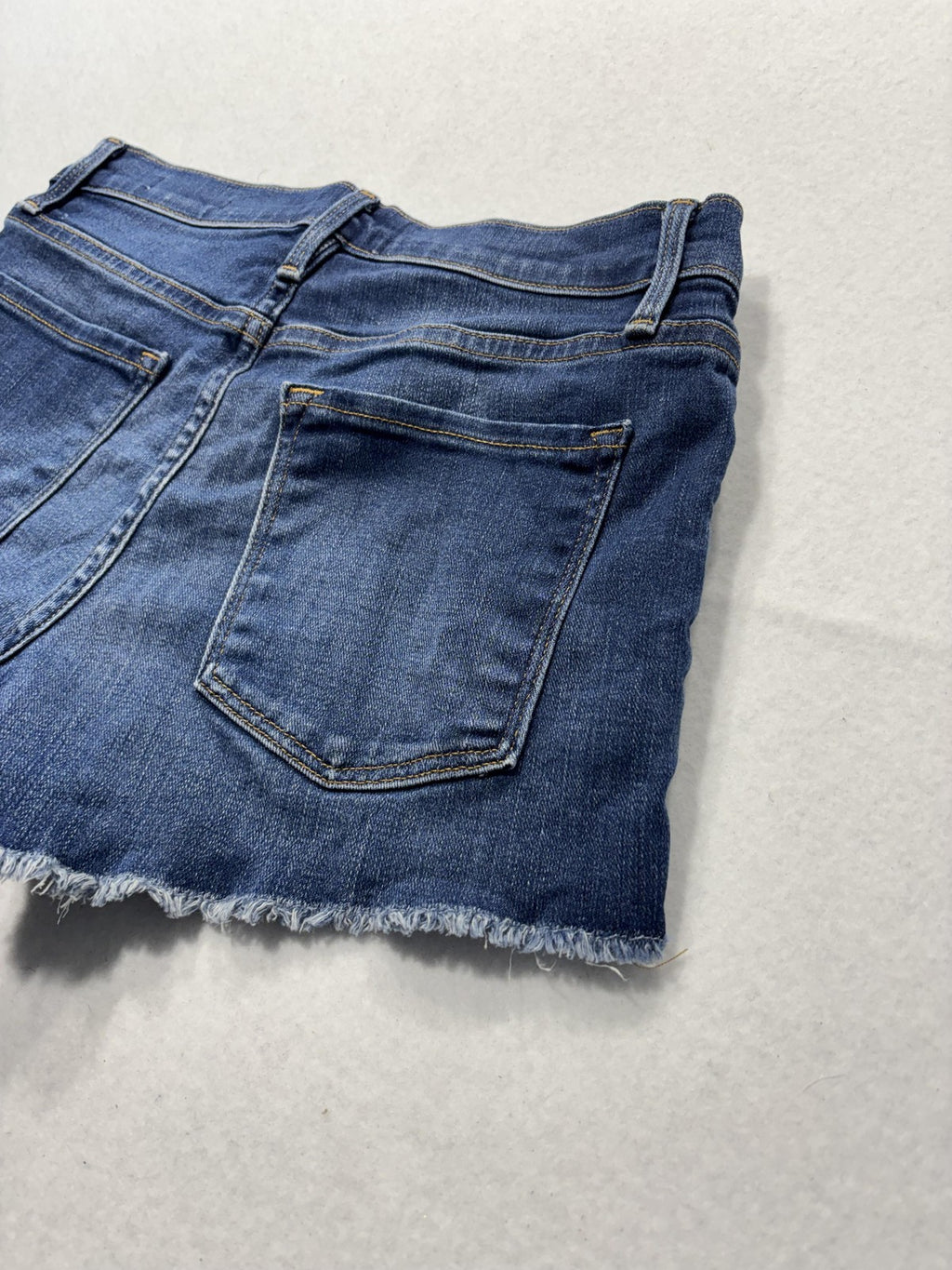 FRAME Denim Shorts Womens 24 Blue Le Cutoff Raw Hem Stretch Casual Summer