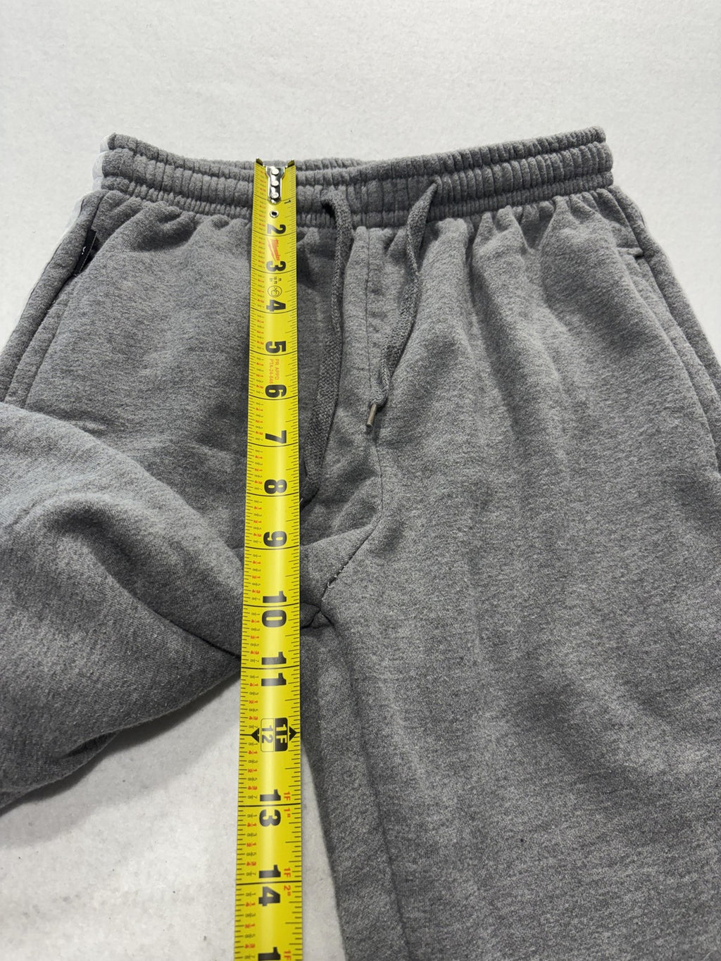 7X Sweatpants Unisex Kids 12 Gray Fleece Ankle Striped Drawstring Winter Casual