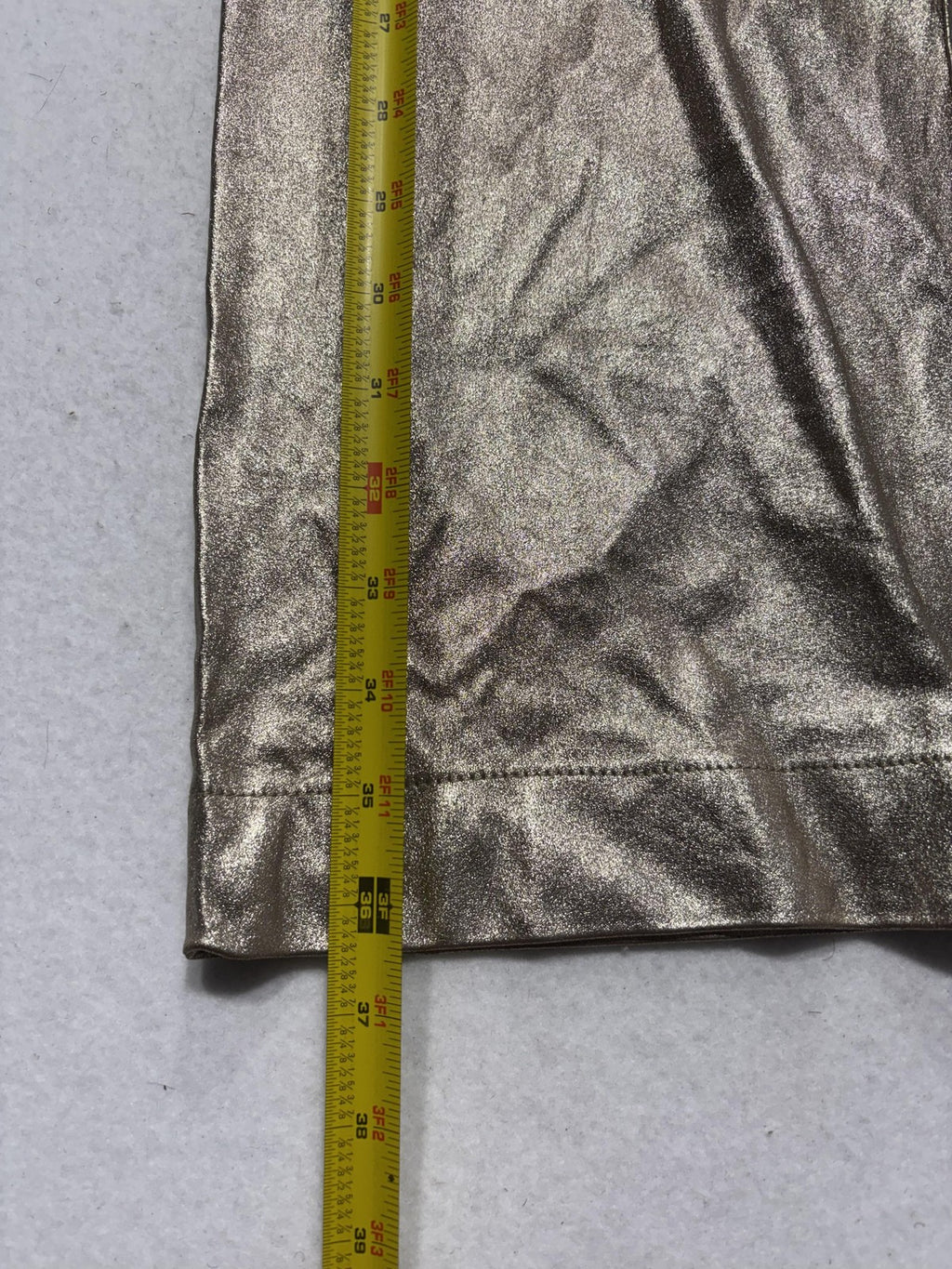 Maeve Pants Womens 26 Gold Colette Metallic Cropped Wide Leg Anthropologie