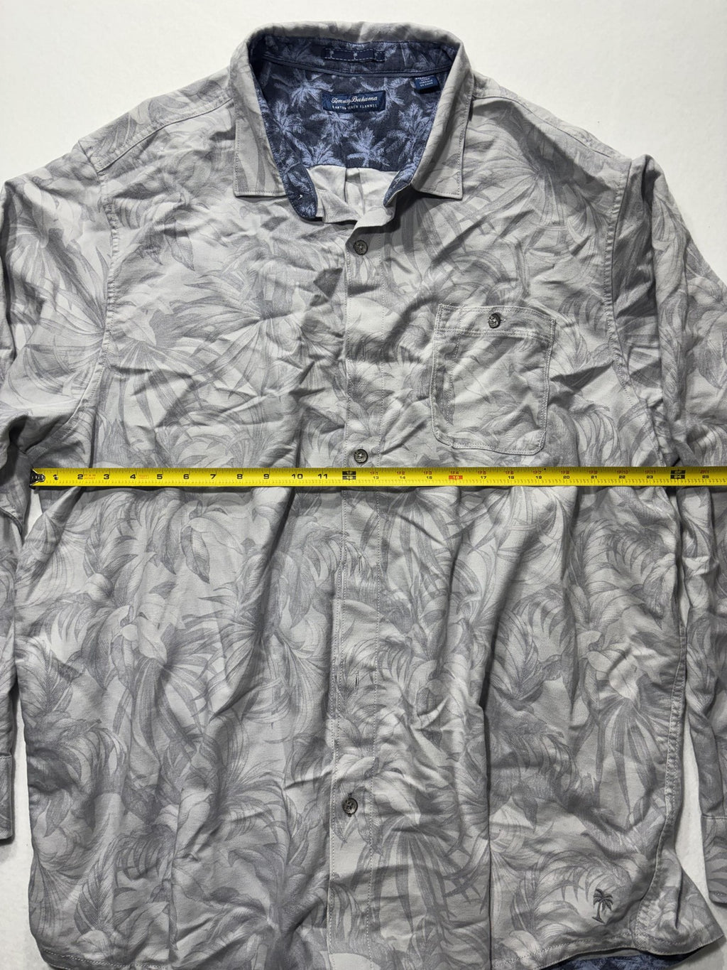 Tommy Bahama Shirt Mens 3XL Gray Canyon Beach Flannel Long Sleeve Button Up