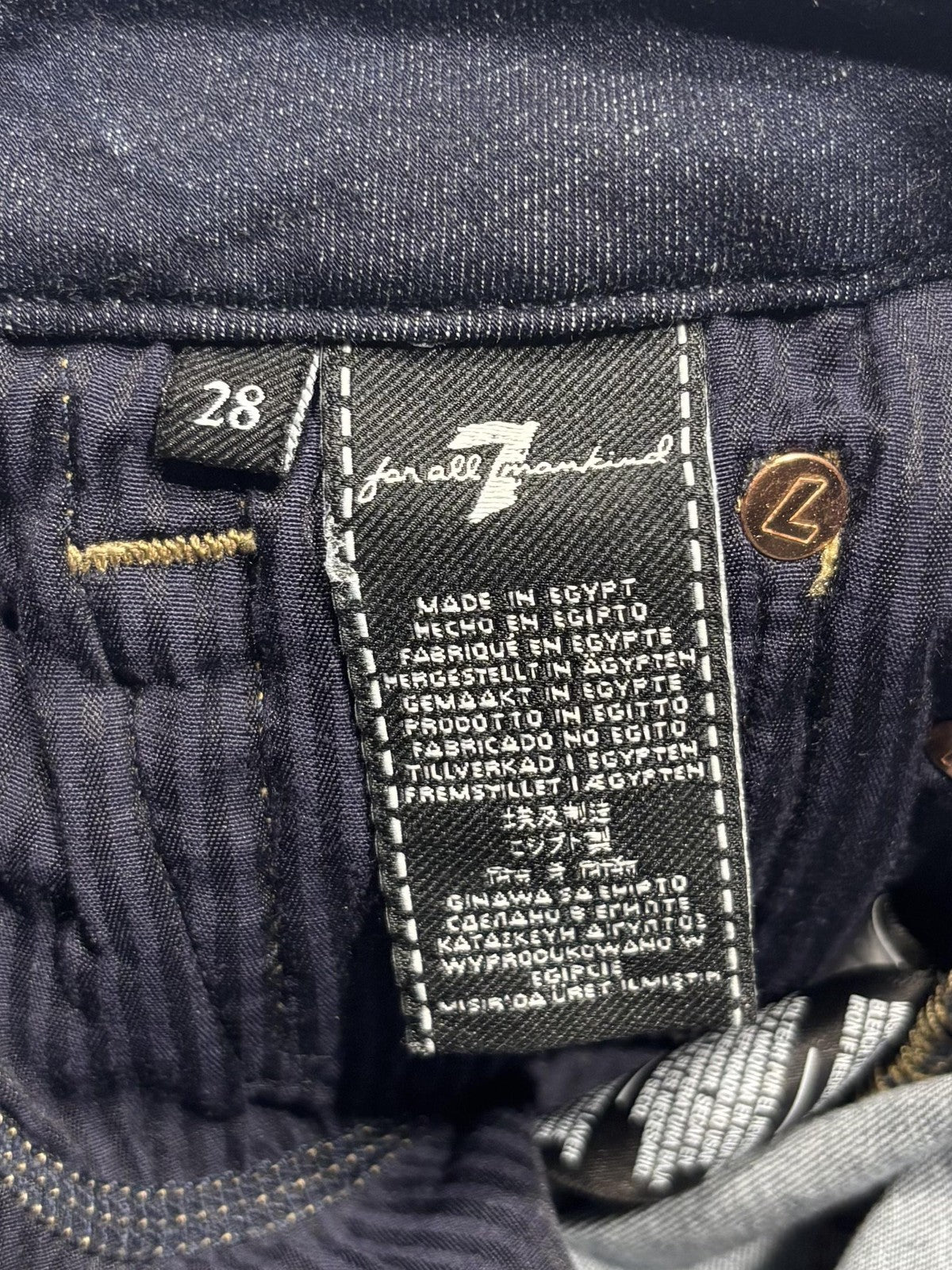 7 For All Mankind Kimmie Bootcut Jeans Womens 28 Blue Mid Rise Stretch 28x32