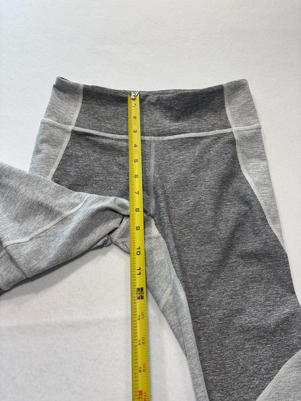 Outdoor Voices Leggings Womens Small Gray Colorblock Stretch Knit Ankle