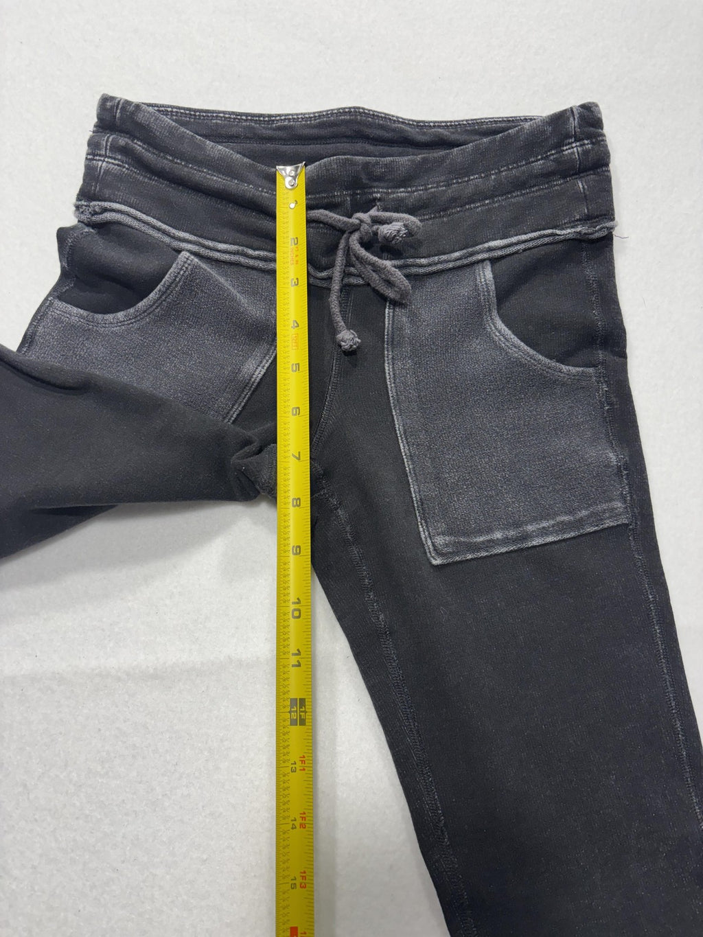 FP Movement Leggings Womens Small Black Colorblock Drawstring Pocket Ankle