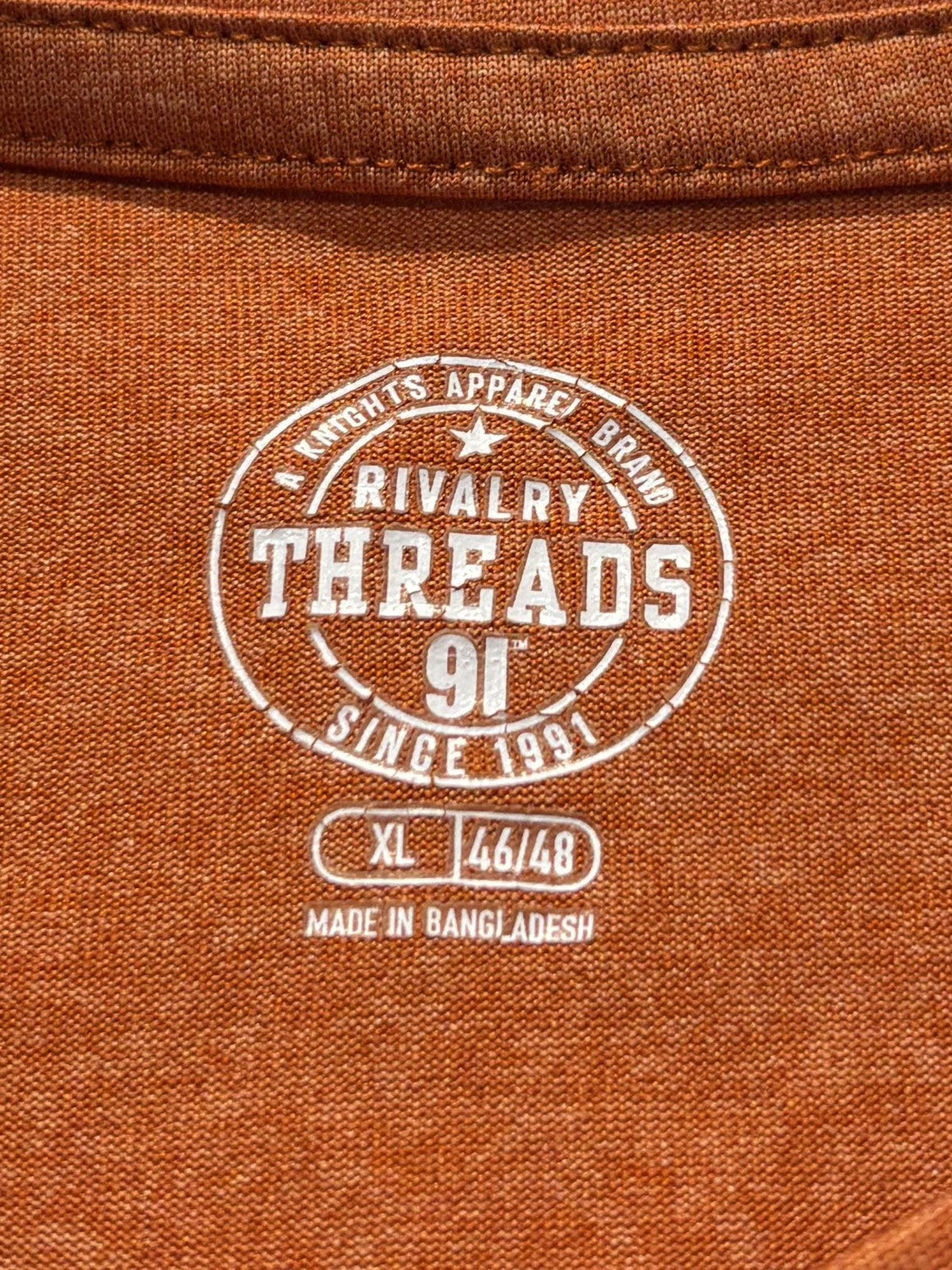 Texas Longhorns Shirt Mens XL Orange NCAA Football Rivalry Threads Get Hooked