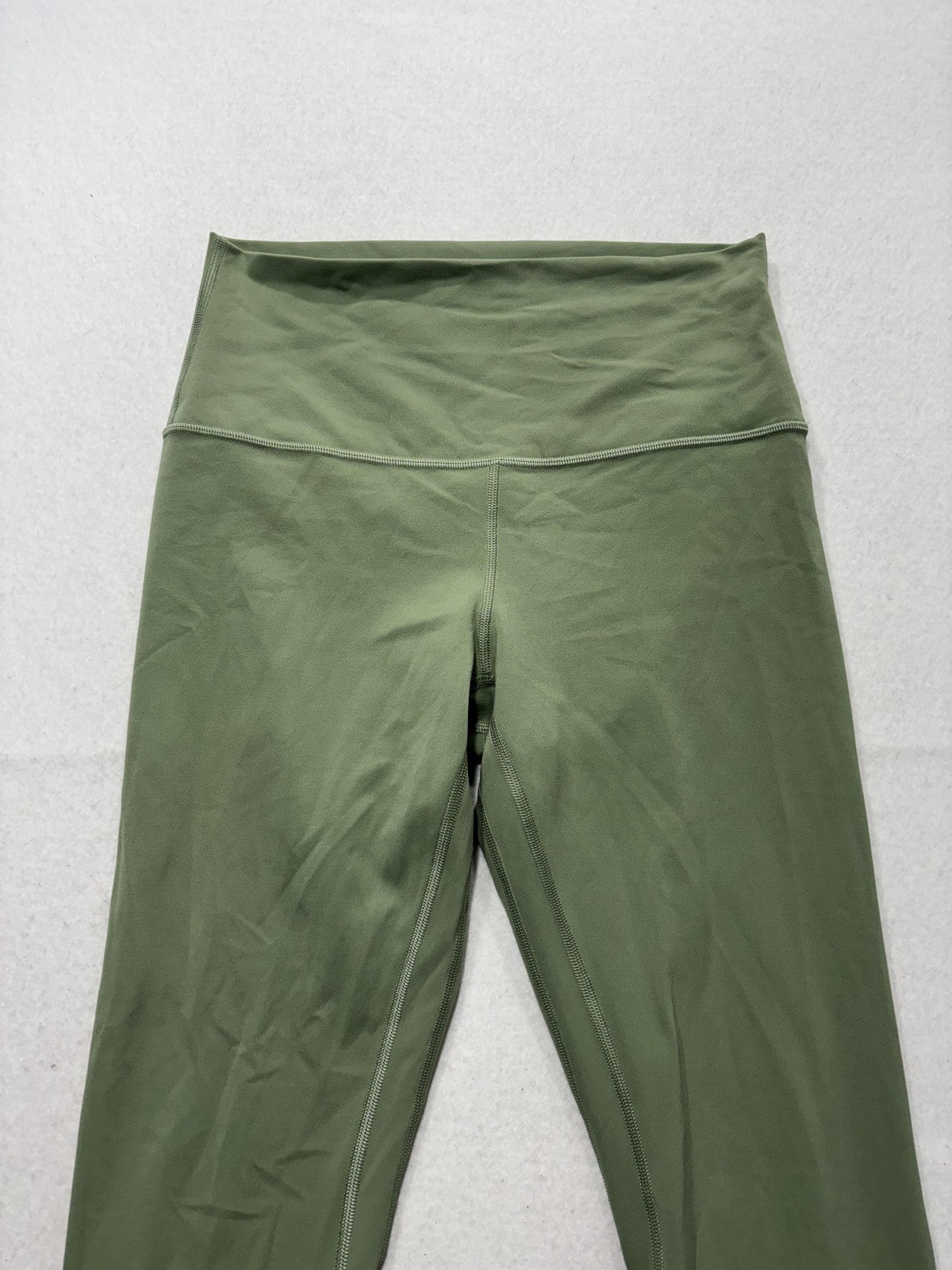 Lululemon Leggings Womens 8 Green High Rise 26" Inseam Ankle Yoga Stretch
