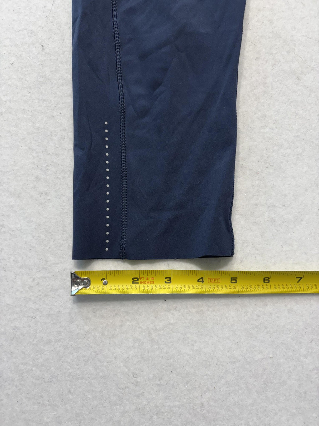 Lululemon Leggings Womens 8 Blue High Rise Cropped 23" Inseam Pocket Stretch