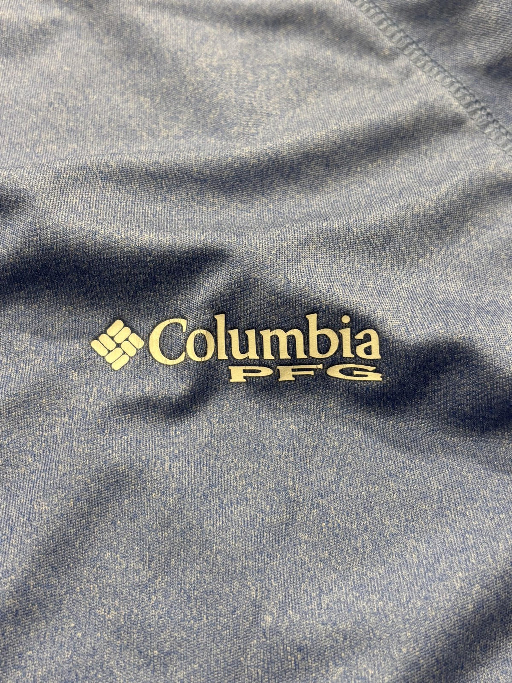 Columbia PFG Omni-Shade Shirt Mens Medium Blue Long Sleeve Tee Lightweight