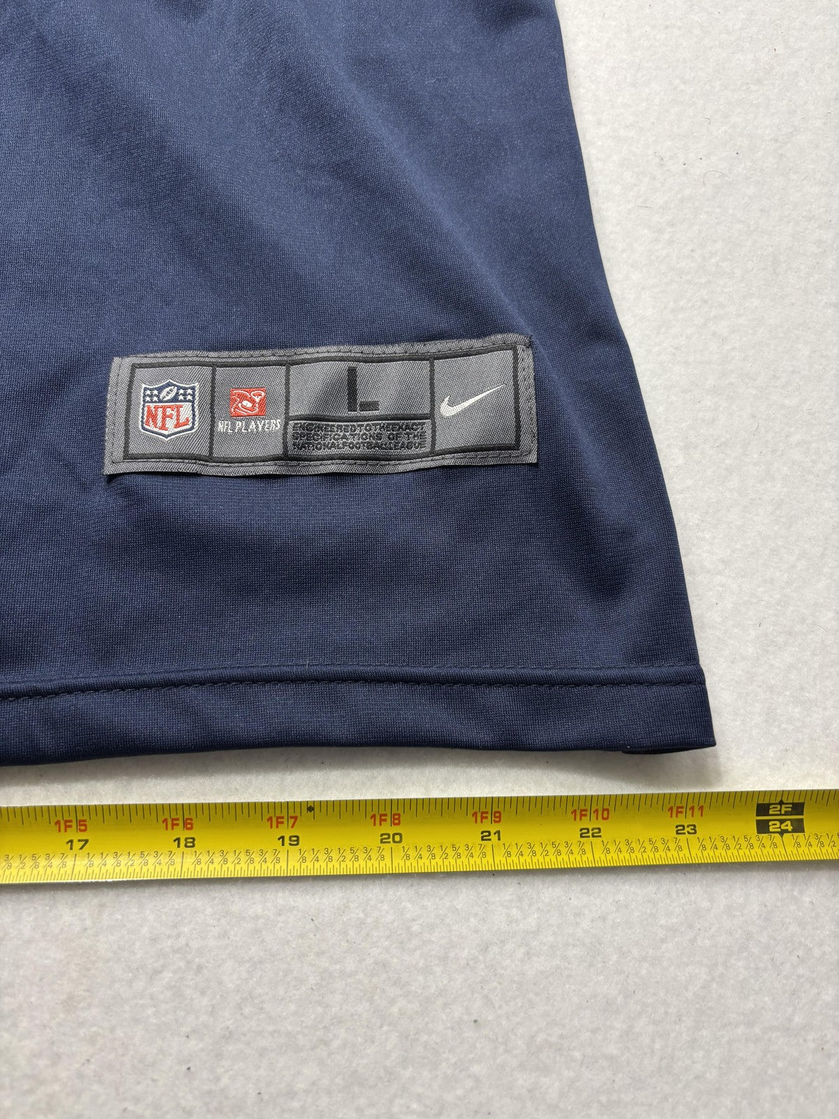 Chicago Bears Jersey Mens Large Navy Blue NFL Football Nike BDN 9 On Field
