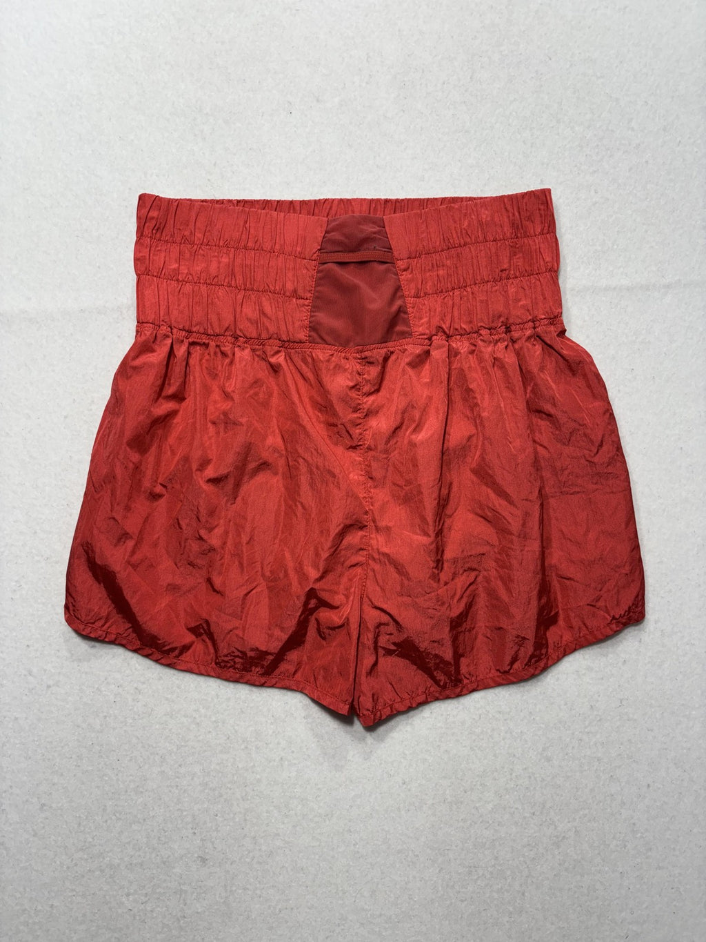 FP Movement Shorts Womens XL Red High Waist Lined Elastic Lightweight Running