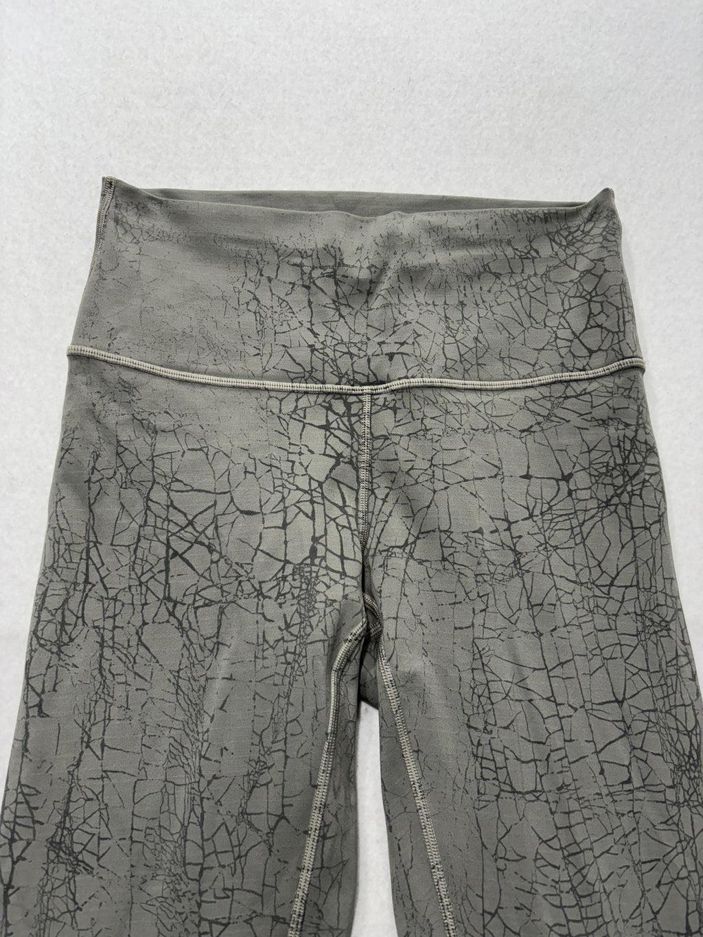 Lululemon Leggings Womens 6 Gray High Rise 27.5" Inseam Ankle Yoga Stretch Knit